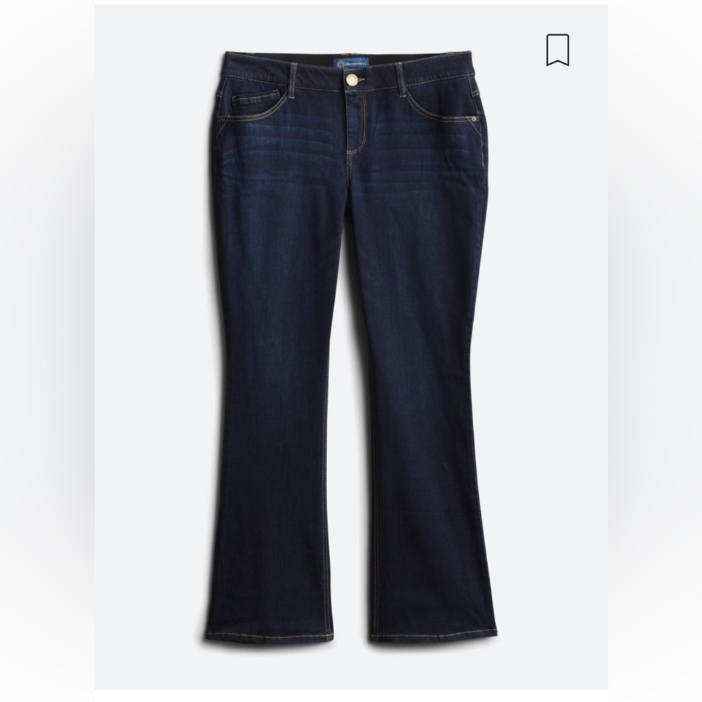 Democracy Kathryn Ab Solution Itty Bitty Bootcut Jean, Indigo, 18W, 32” …